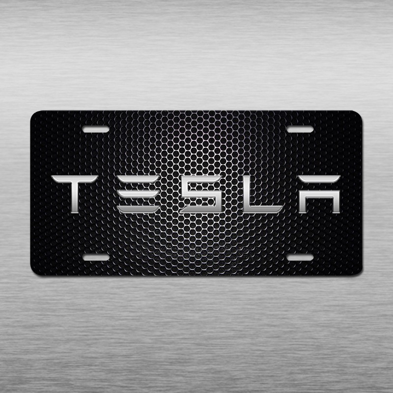 LICENSE PLATE TESLA EV MODEL 3 Y X S Cyber Novelty Art Truck Car Truck Car Tag