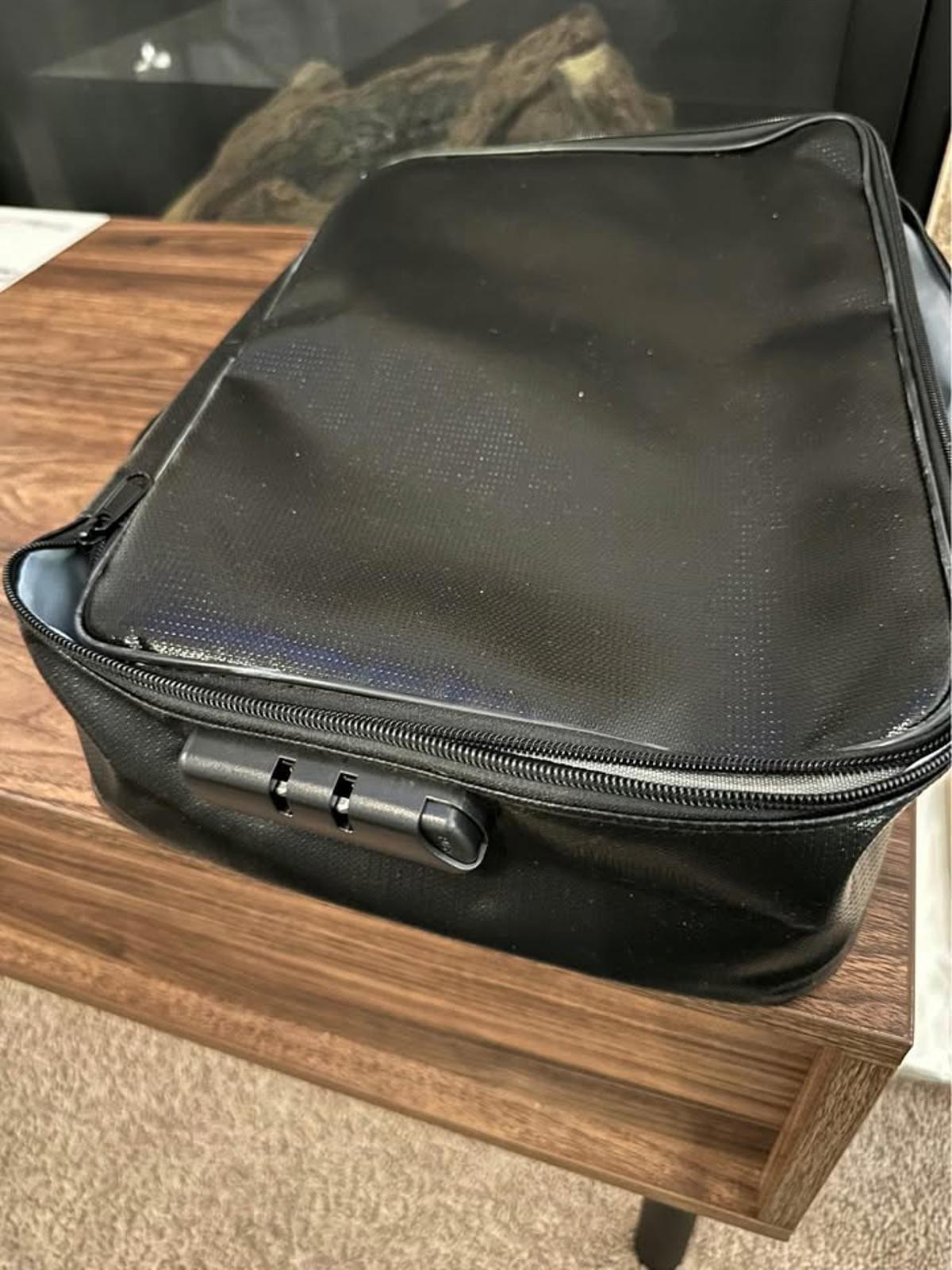 Fireproof/Water Resistant 3-Layer Document Storage Case w/ Lock
