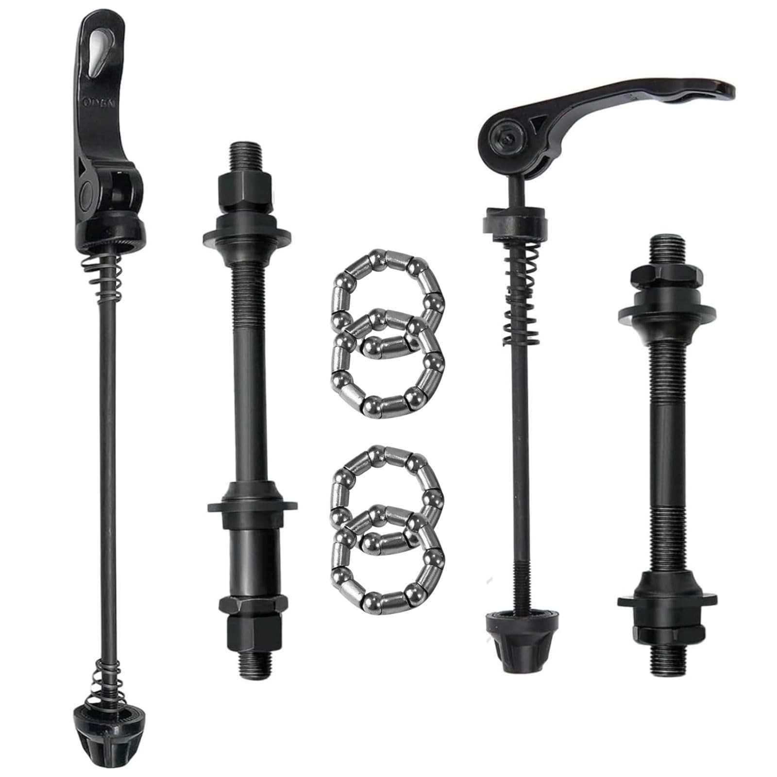 MOONDKIST Bike Quick Releases Set, 1 Pair MTB Release Small, Black
