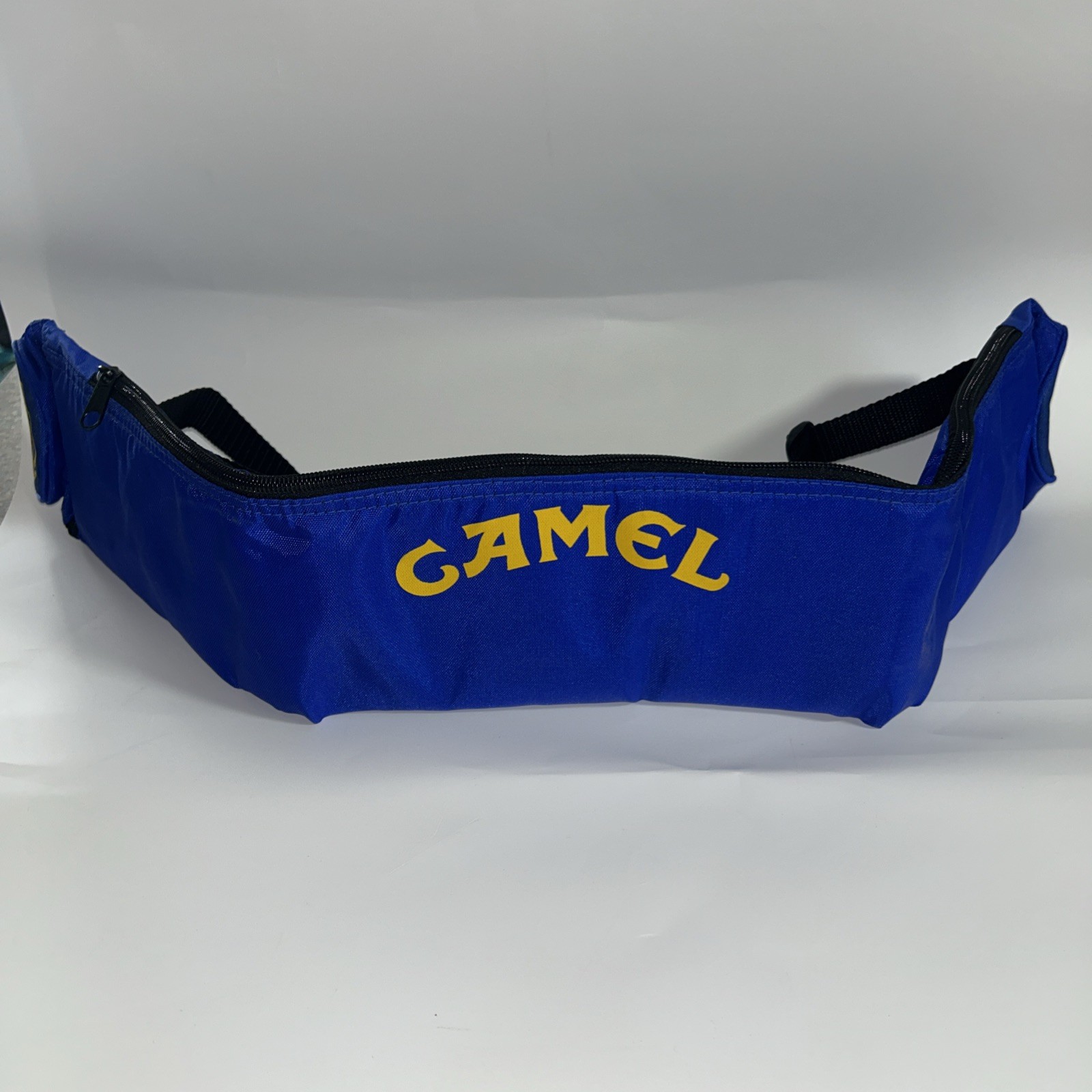 Vintage Joe Camel Cigarette Smokin Pool Cue Stick Soft Case Zippered Bag Blue