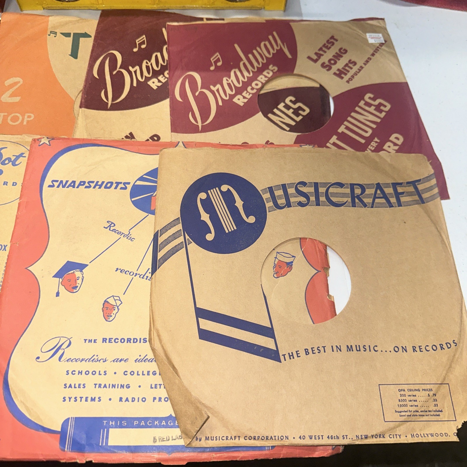 Empty Vintage 20 Record Sleeves for 78’s #1