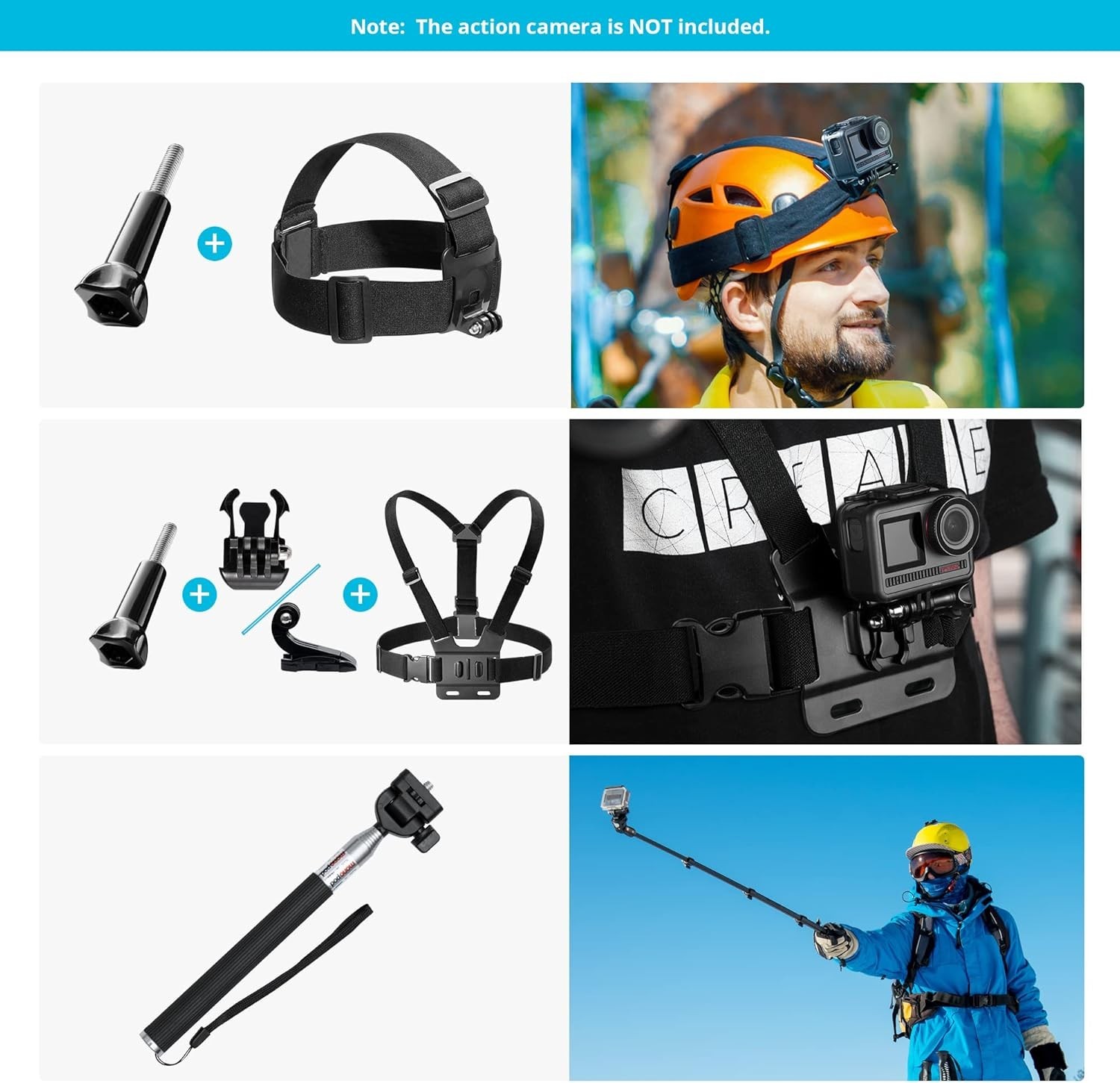 60 in 1 GoPro & Action Camera Accessories – Capture Every Angle