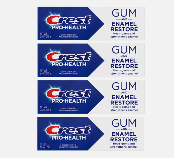 Lot of 4-Crest Pro-Health Gum&Enamel Restore Fluoride Toothpaste 2.6oz EXP11/27