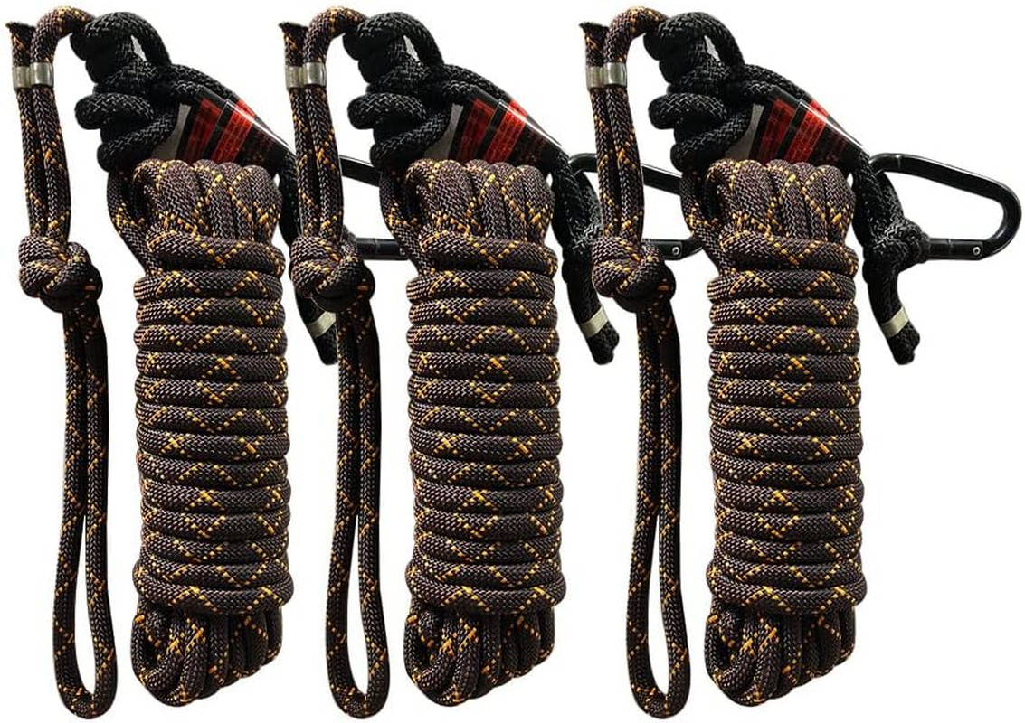 HUNDERBAY 8FT/30FT Hunting Safety Lineman's Rope for Tree Stand Climbing