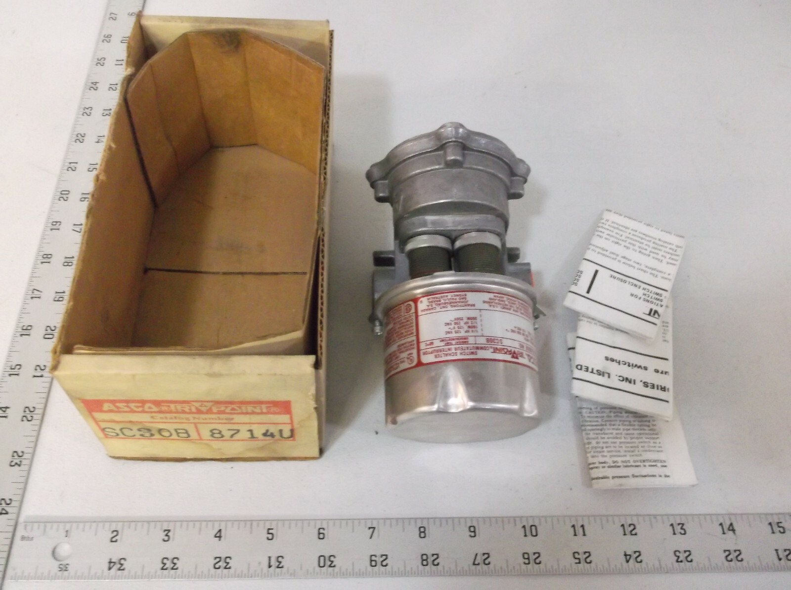 ASCO SC30B, Tri Point Pressure Switch