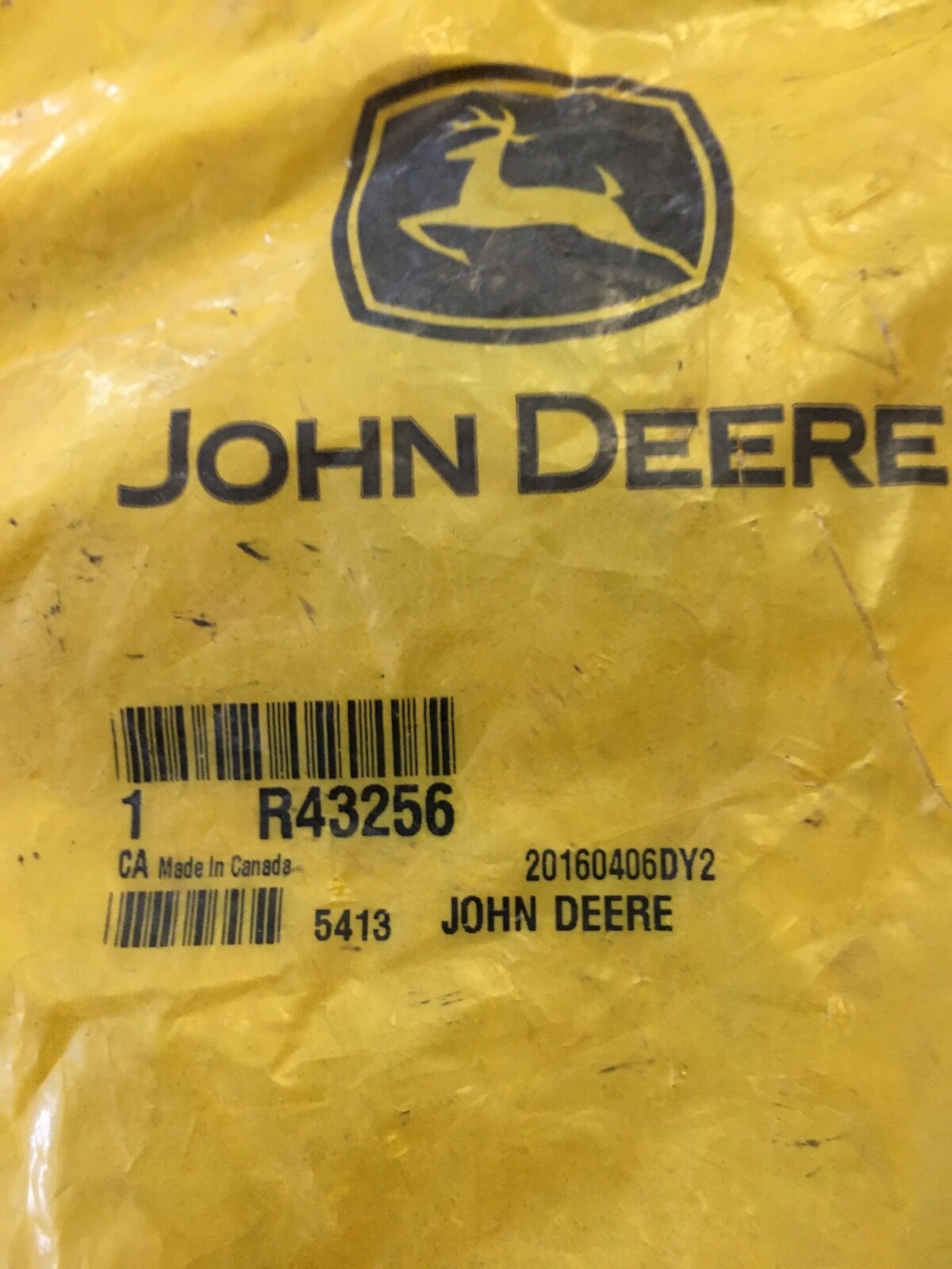 John Deere Original Equipment Cap Screw #R43256