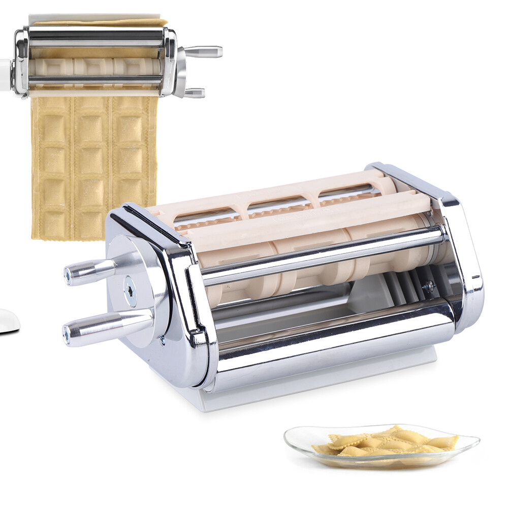 New Pasta Roller & Cutter Attachment Set & Ravioli Maker Stand Mixer