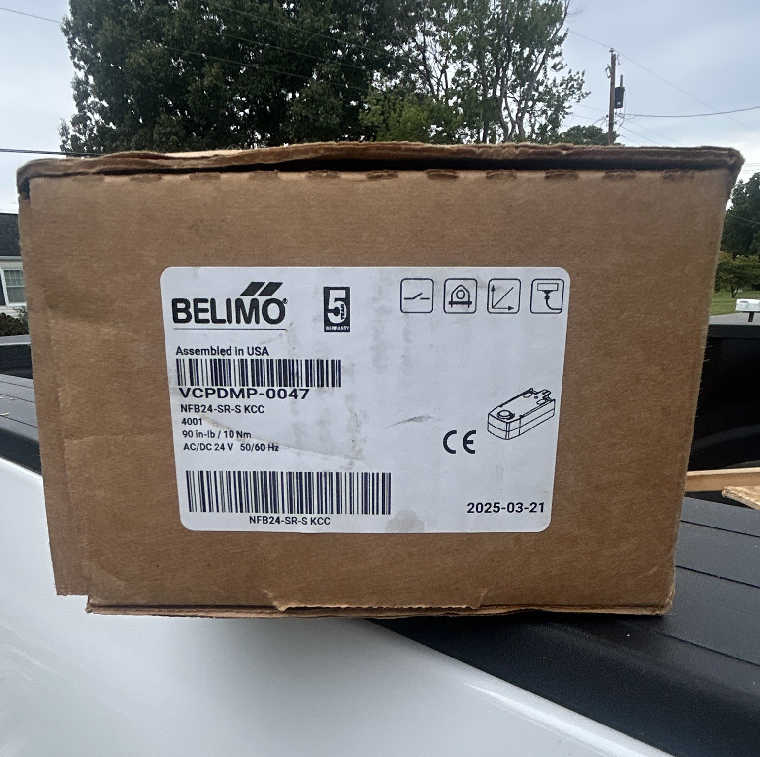 Belimo NFB24-SR-S KCC Spring Return Damper Actuator 24V Direct Mount