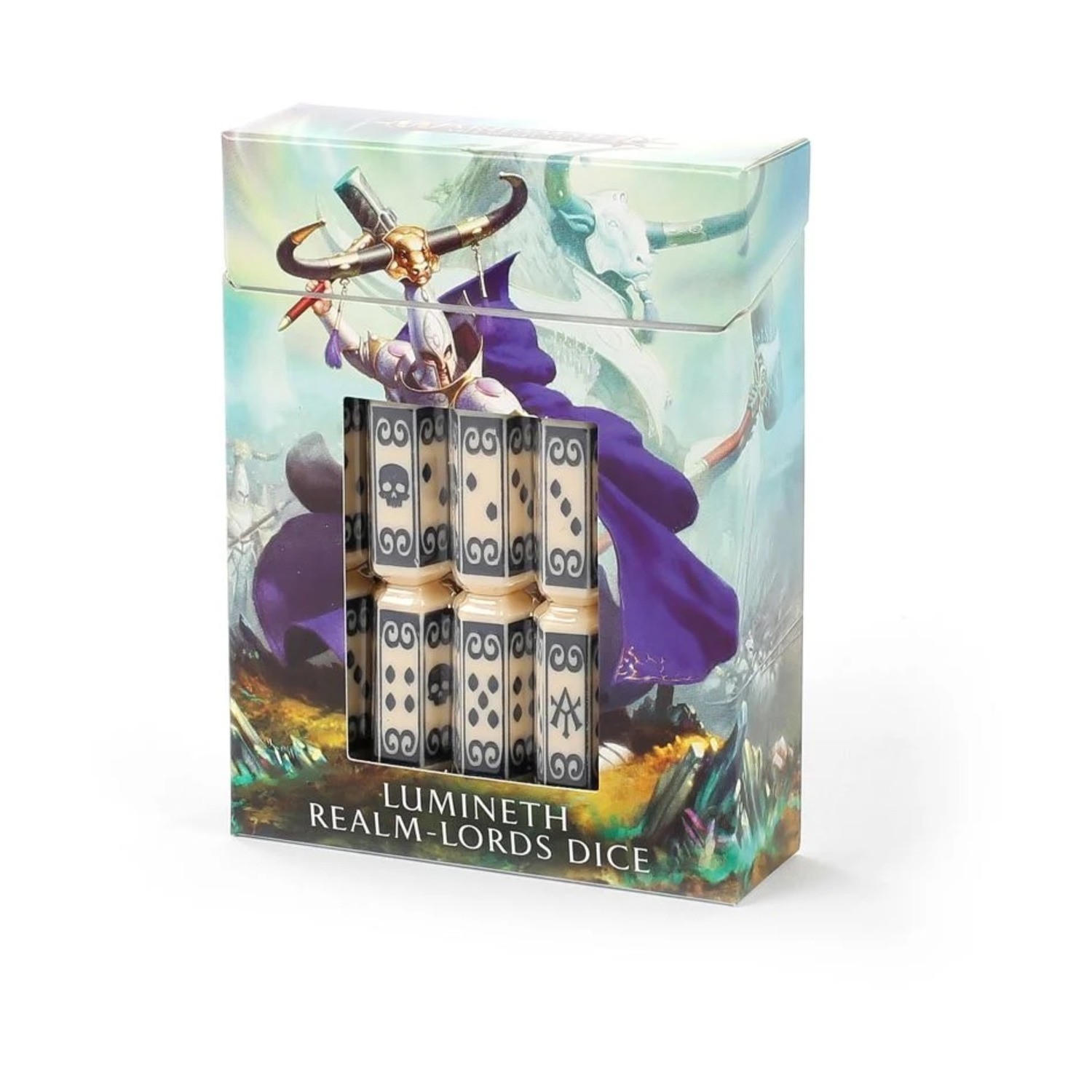 GW Age of Sigmar Dice Lumineth Realm Lords Dice Set (20) (2020 Ed) SW (New)