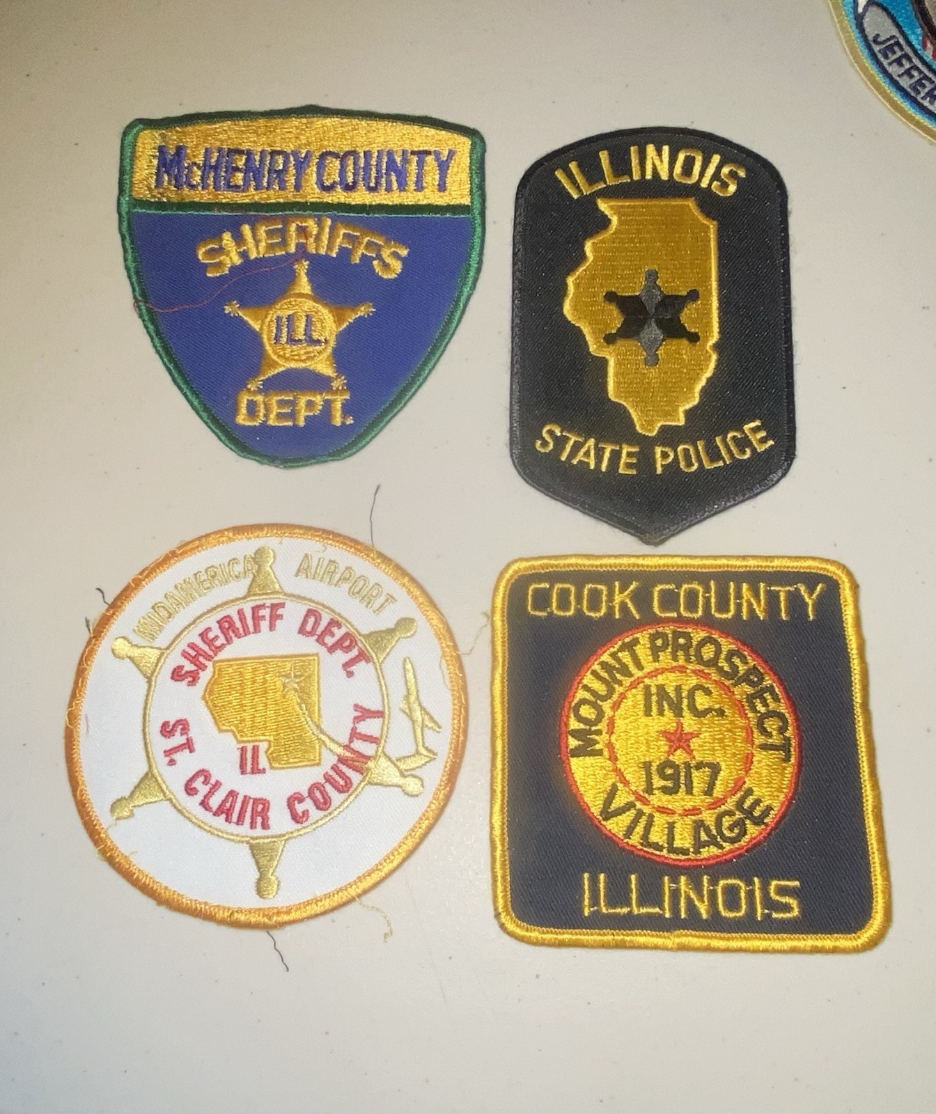 Vintage Illinois Sheriff-State-Lot Collection(4)w/(Cook CountyMPV)
