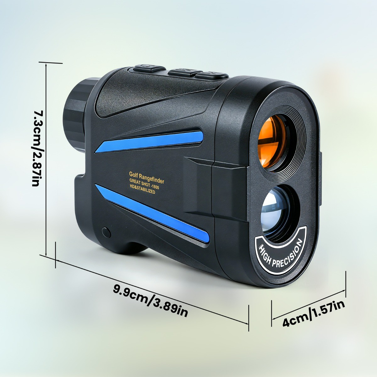 2187 Yard Golf Rangefinder, 6x Magnification, High-Precision Slope Mode Scanning