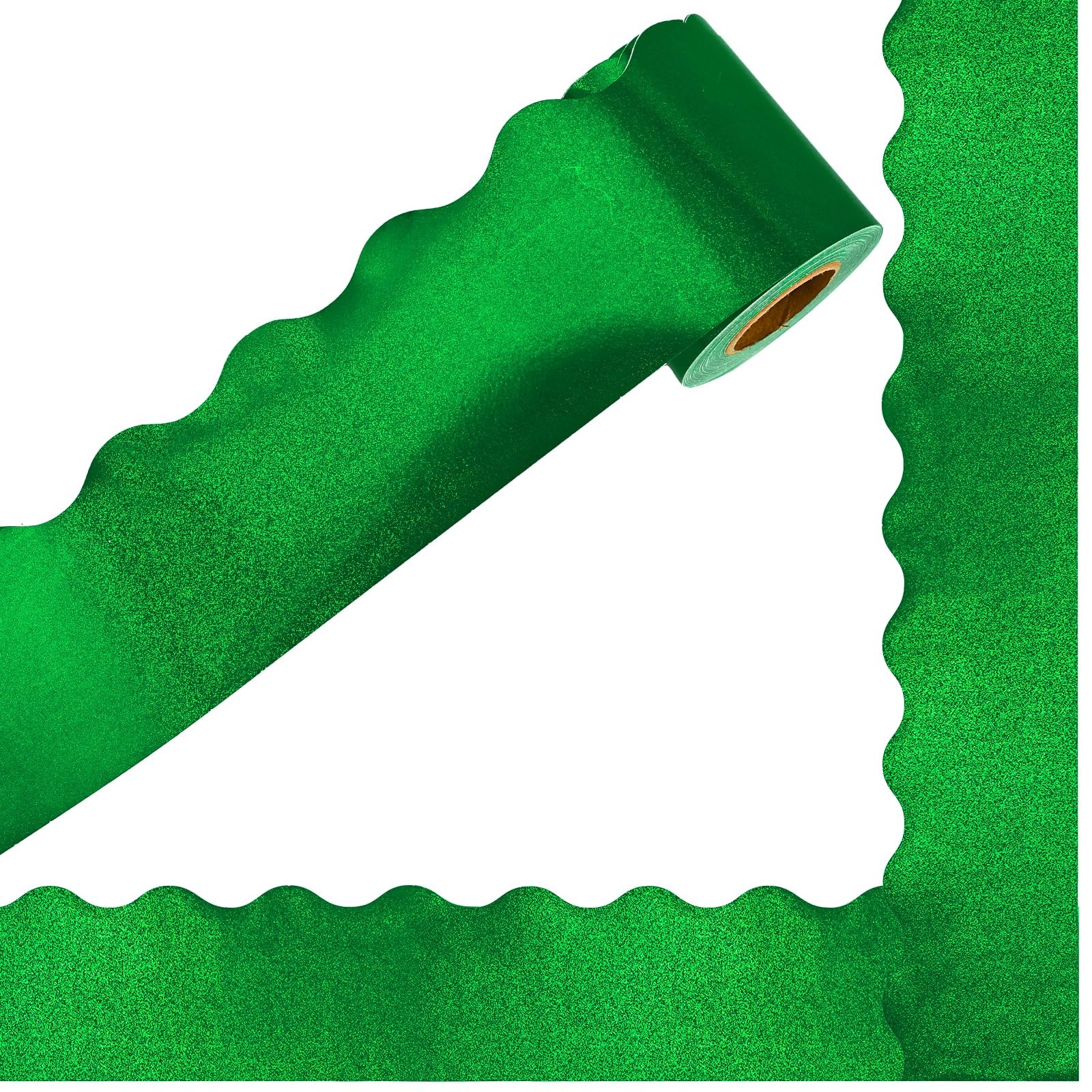32.8 Ft Green Holographic Bulletin Board Border St. Patrick's Day Iridescent S