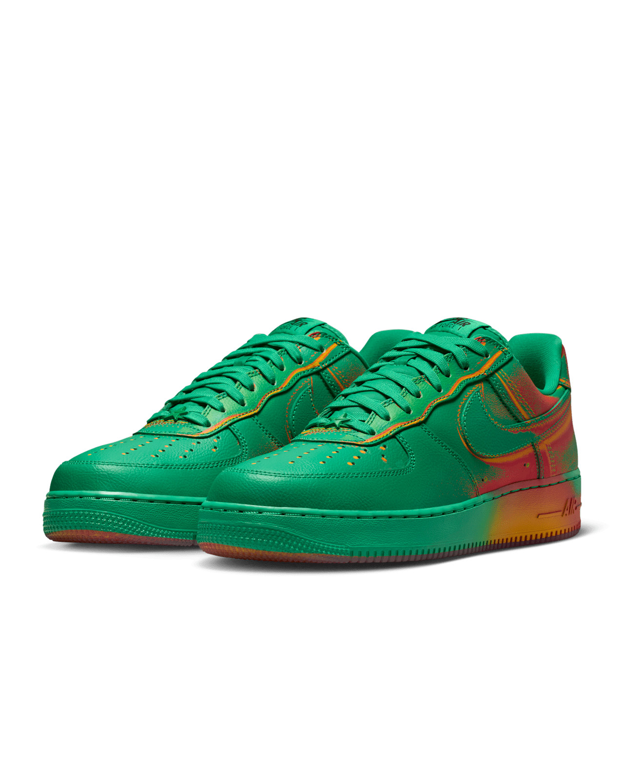 Nike Air Force 1 Low StadiumGreen and LaserOrange Men's Fashion Shoes IB6834-300