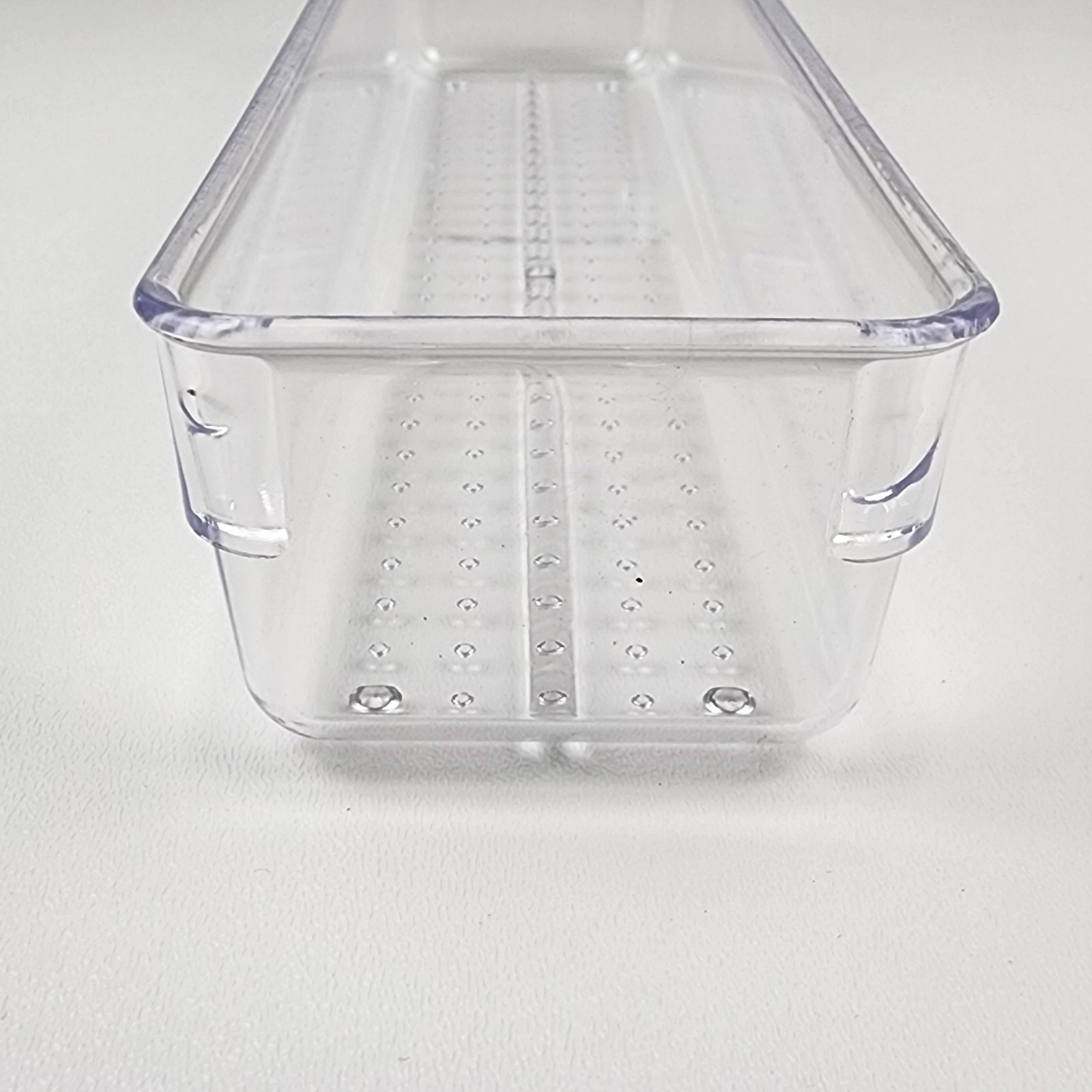 2-Pack Linear Clear Drawer Organizer Trays, Storage Bins - Kitchen Bathroom
