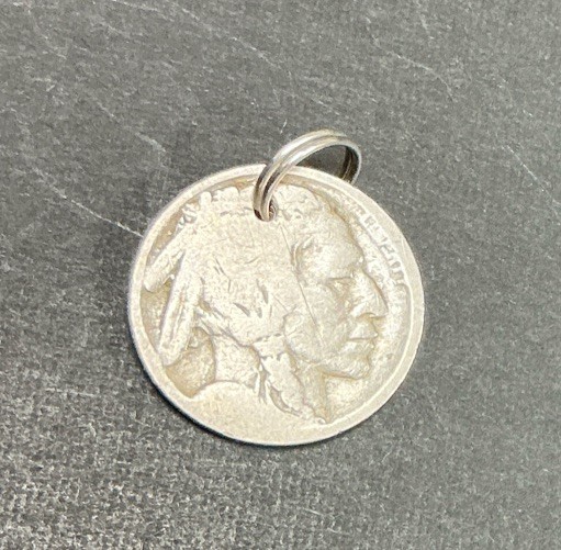 Buffalo Indian Head Nickel Coin Jewelry Pendant Charm-Vintage Antique