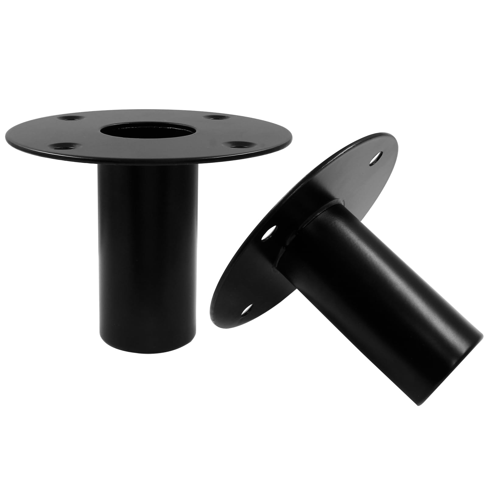 Hordion 2 pcs Speaker Stand Top Bracket, 107 * 85mm/4.25 * 3.3 Inch Black