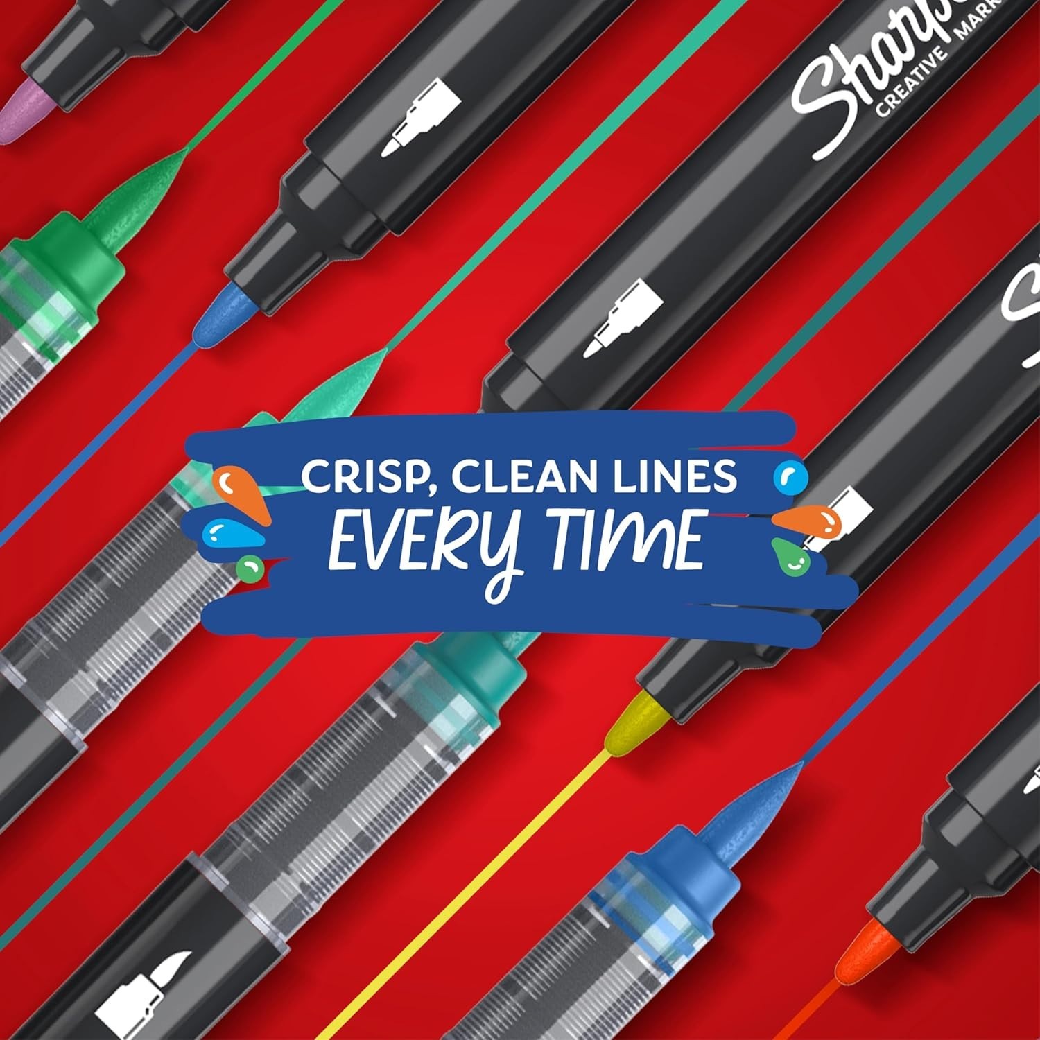 Multicolor Brush Tip Markers - Water-Based Acrylic for Creative Masterpieces