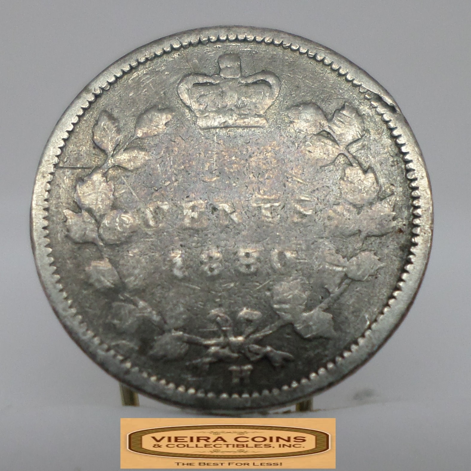 1880-H Canada Silver 5 Cents - #C60805NQ