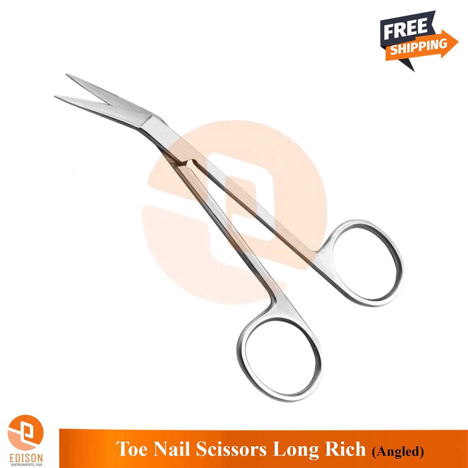 Toe Nail Scissors Long Reach Angled Pedicure Cutter Thick Nails Foot Care Tool
