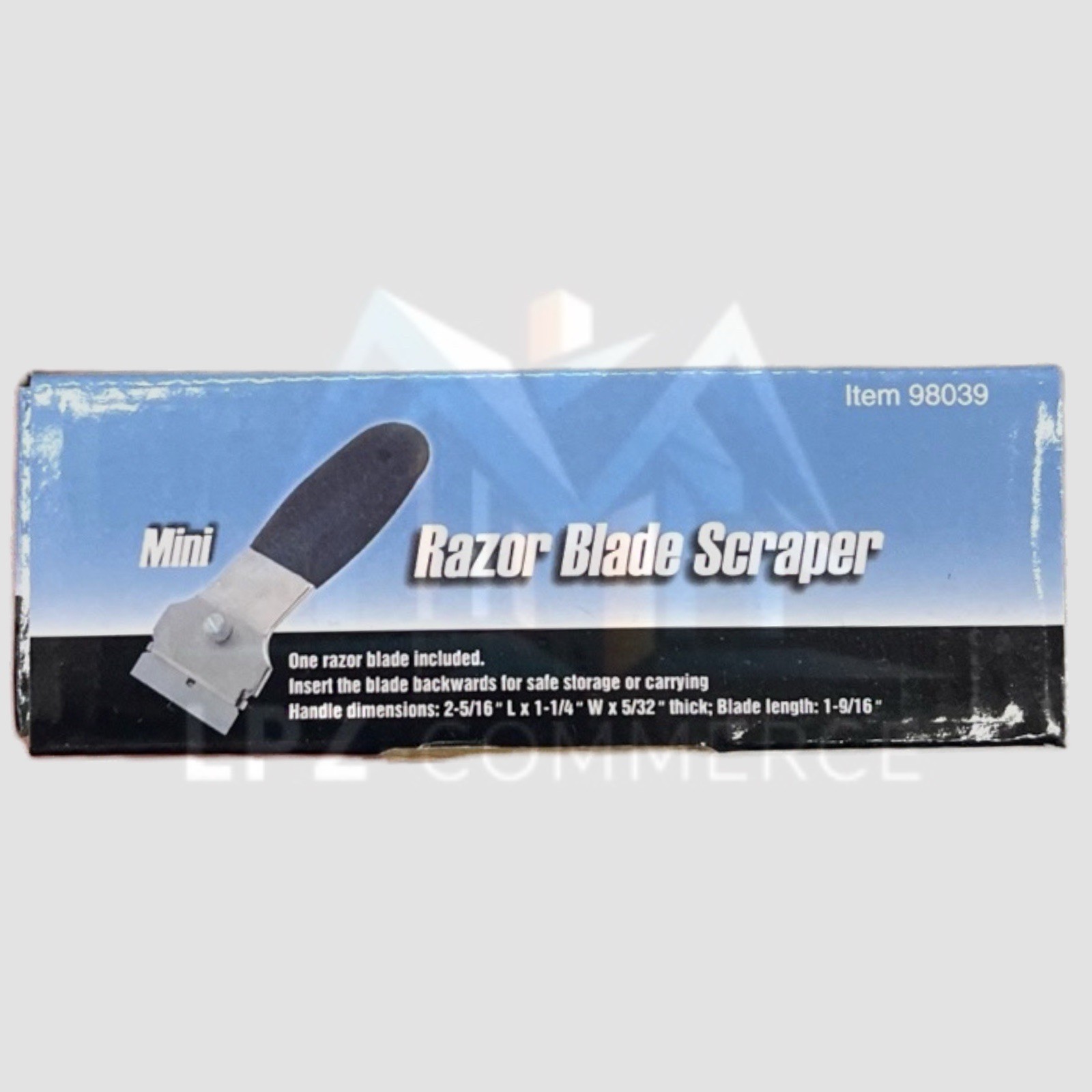 Razor Blade Scraper with Rubber-coated Handle 98039