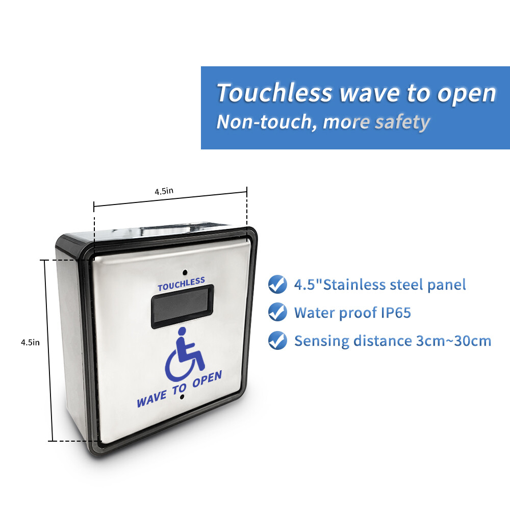 DSW120 Automatic Swing Door Operator with Wireless Touchless Activation Switch
