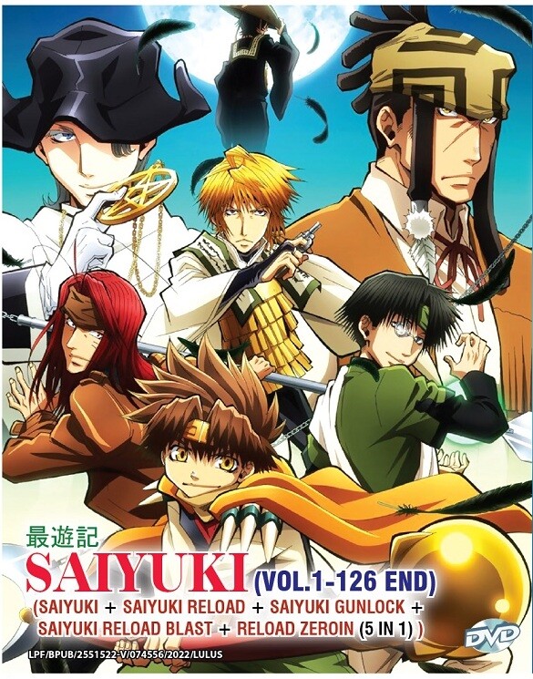 DVD Anime SAIYUKI Full Series (Reload+Gunlock+Blast+Zeroin) (1-126 End) English
