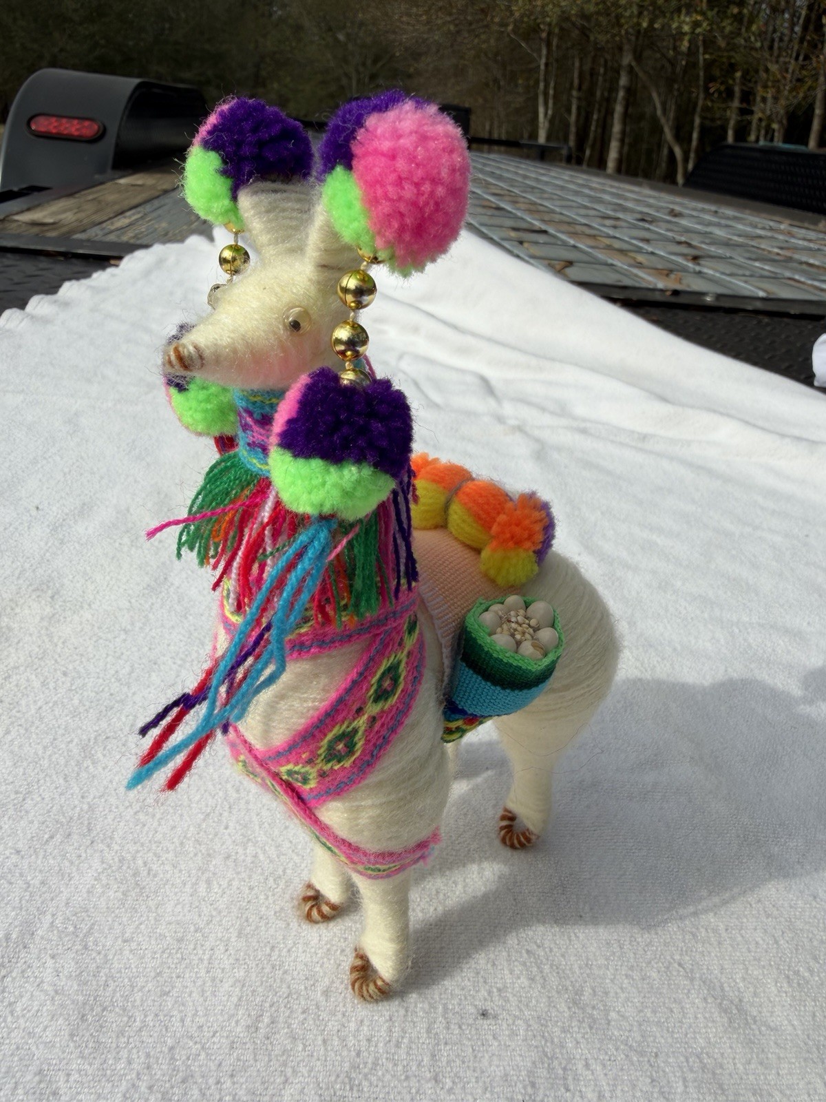 Handmade Peruvian Llama or Alpaca Figurine