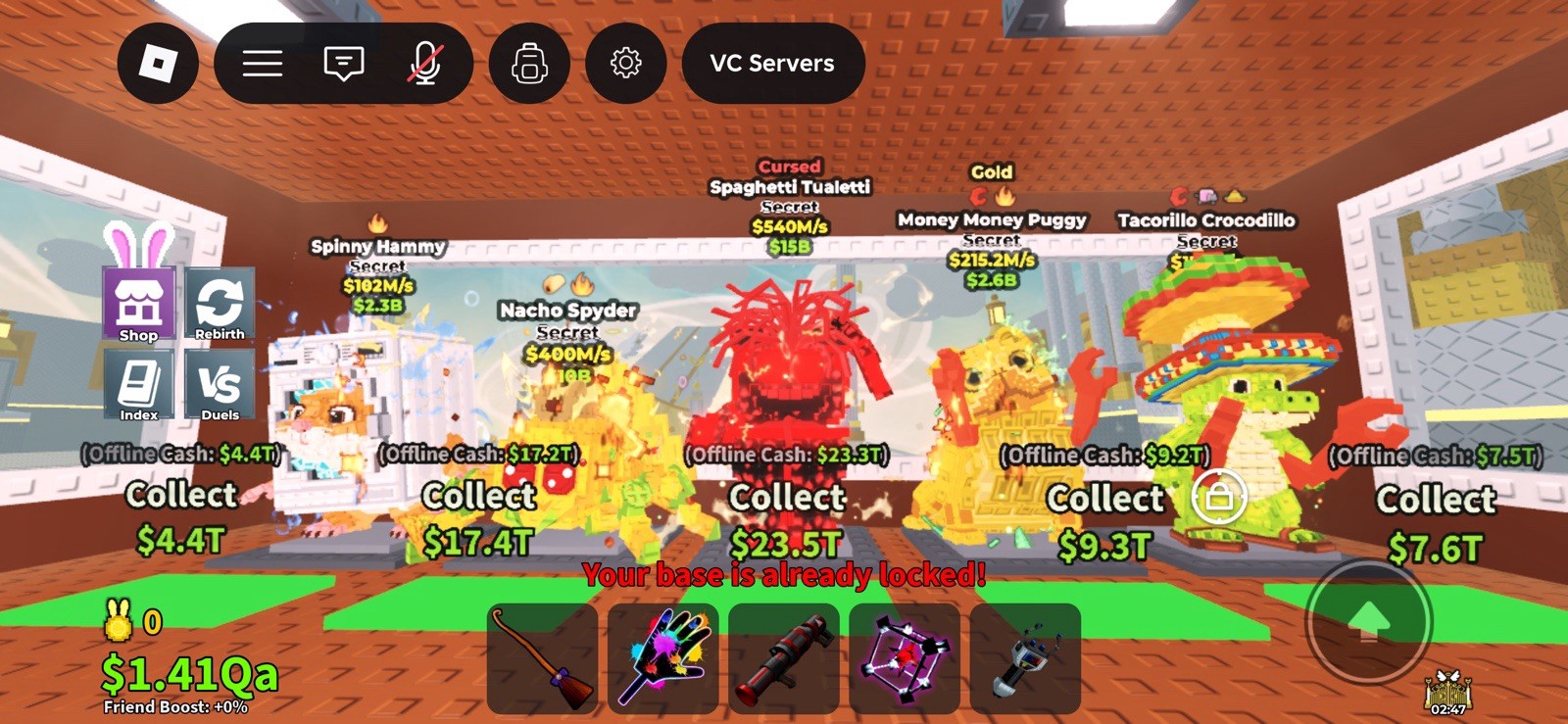 VC Servers Secret Cursed Gold Game Items Assets Collection