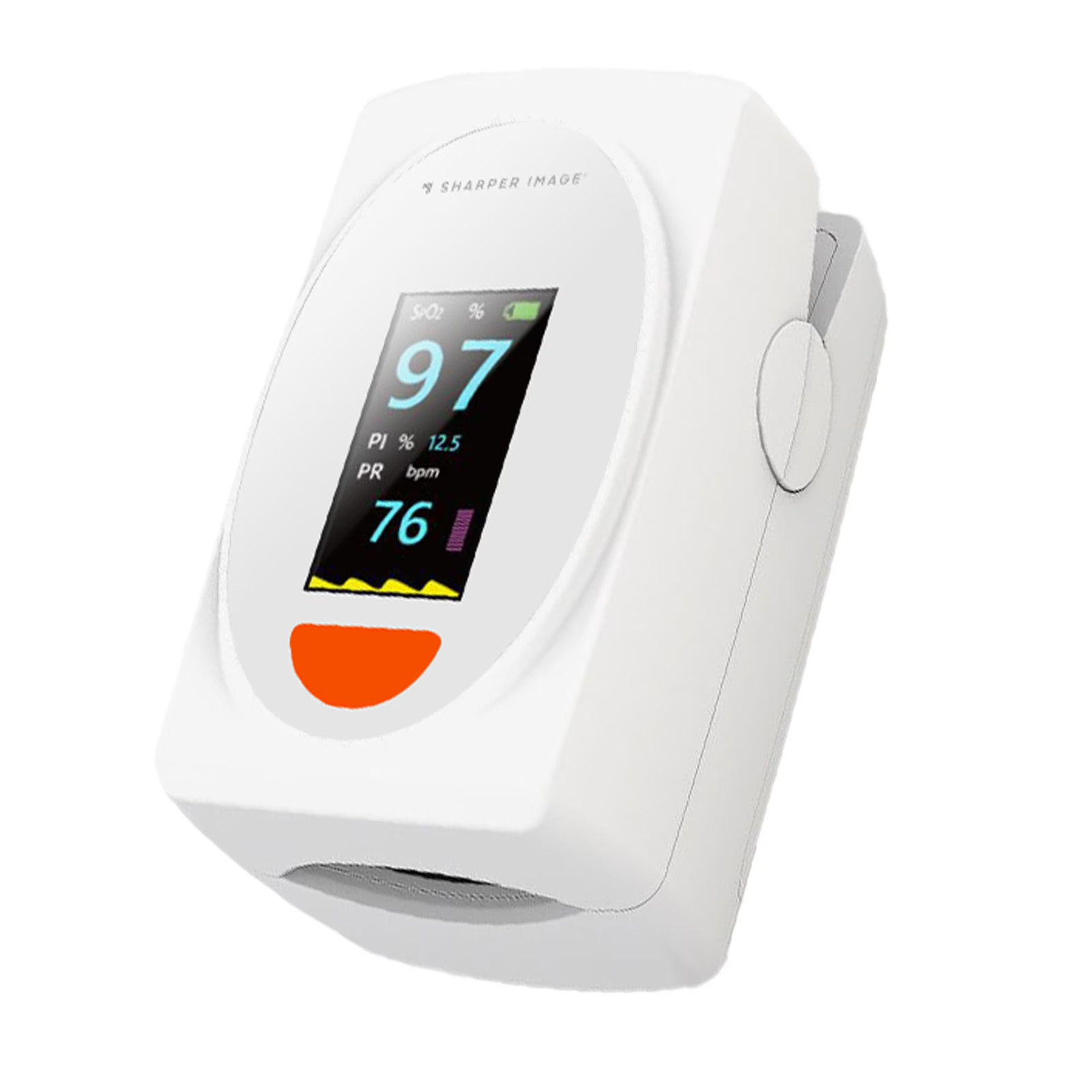 Sharper Image Finger Pulse Oximeter Accurate Health Monitoring SI-PLS-500