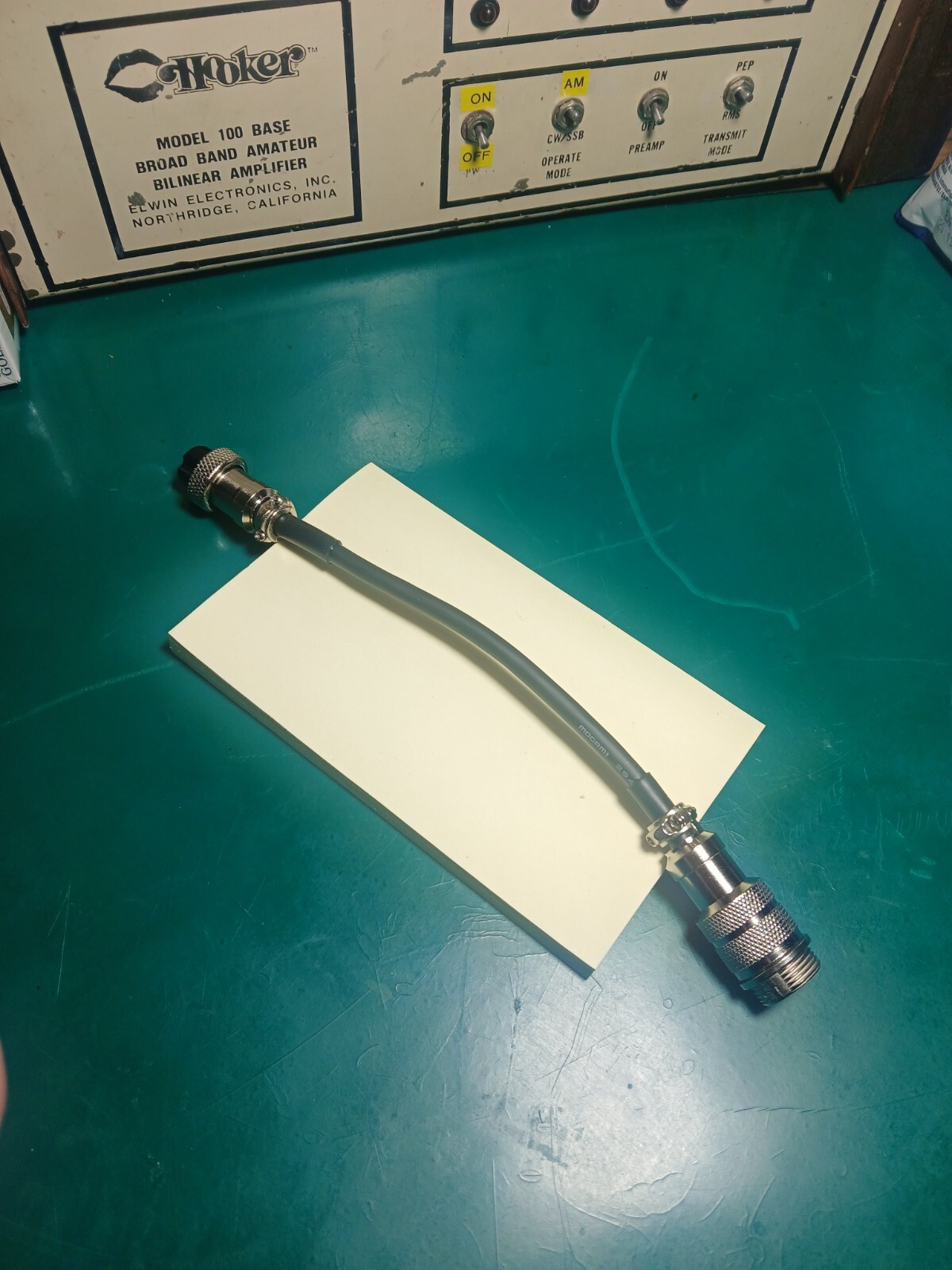 GE Superbase 3-5875A Mic Adapter 4 pin Cobra Mic To GE Radio