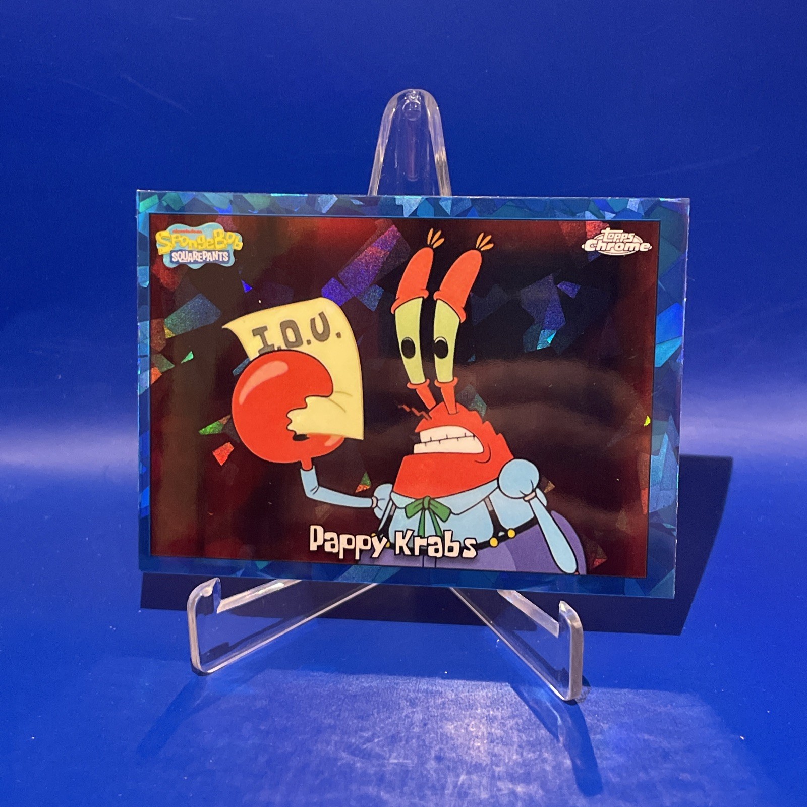 2025 Topps Chrome Sapphire SpongeBob SquarePants #57 Pappy Krabs