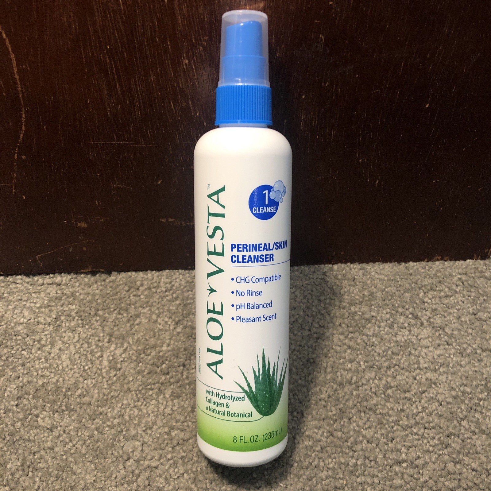 Aloe Vesta Perineal Skin Cleanser w/  Collagen & Natural Botanical, 8oz