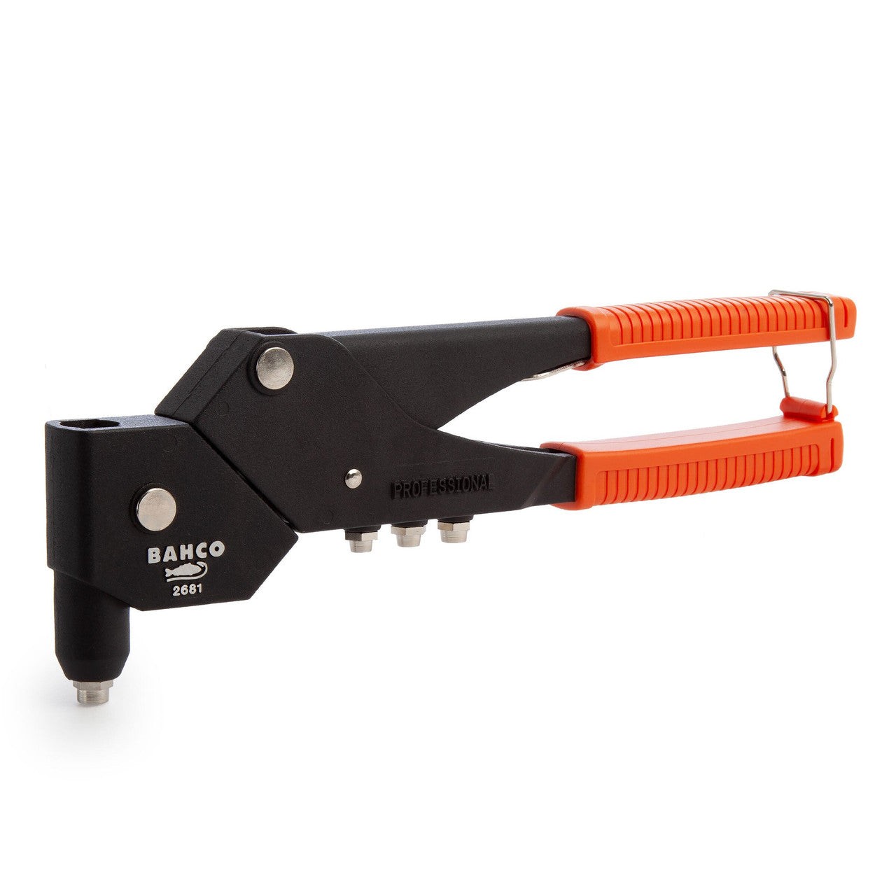 Bahco Plier Riveter 2.4 to 4.8mm 360° Swivel Head 3 Nose Pieces 2681