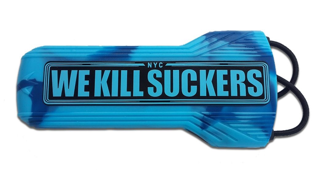 Bunkerkings Evalast Barrel Cover - WE KILL SUCKERS Cyan