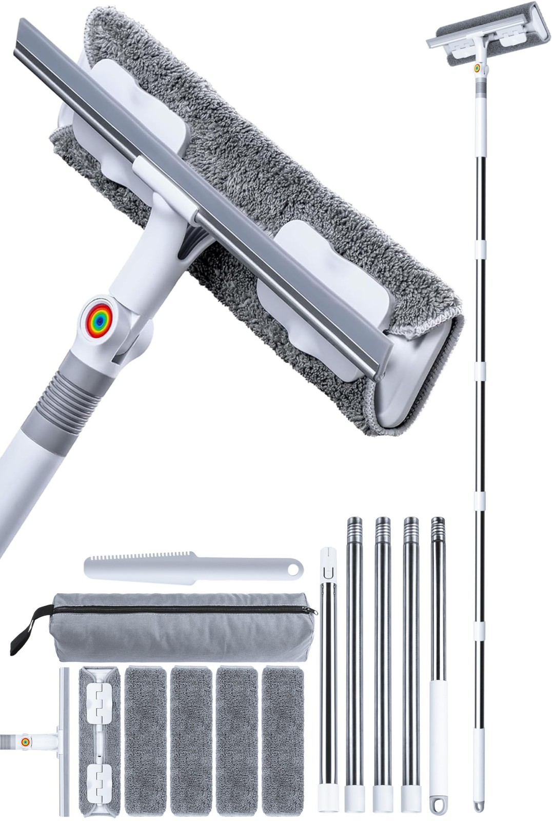 CTIME 80" Window Washing Kit with Extension Pole : Professional Window Cleane...