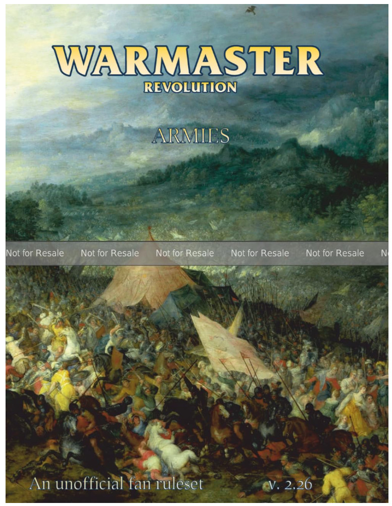 Warmaster Revolution Armies