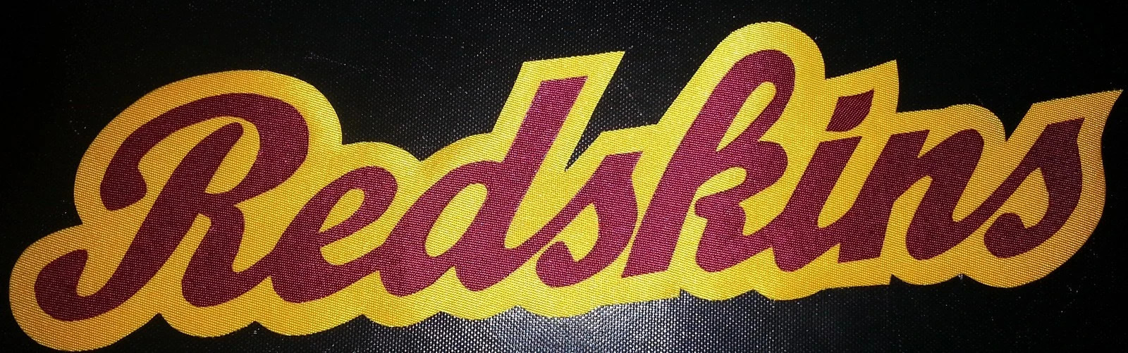 HUGE REDSKINS IRON-ON PATCH - 3" x 10.5"  MANY COLORS AVAILABLE