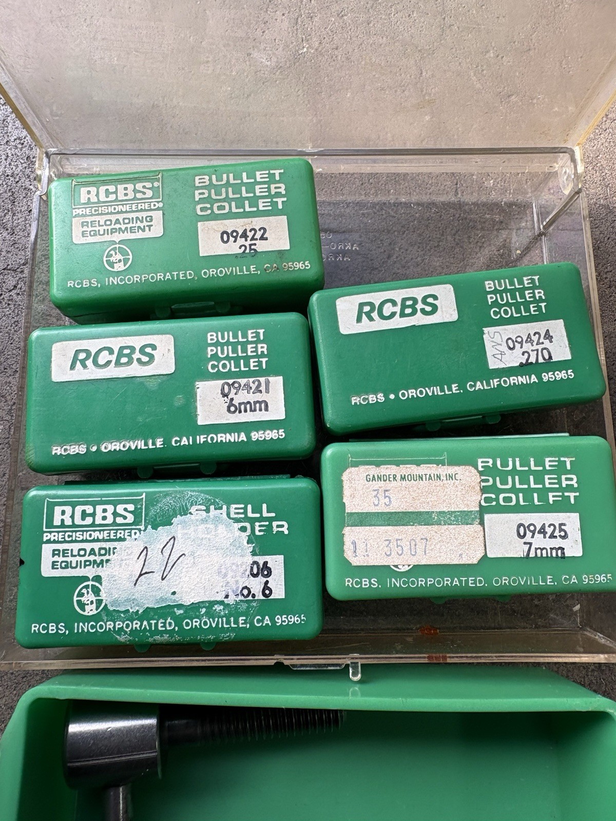 RCBS 9440 Bullet Puller With 5 Collets: .22,25,270,6mm,7mm