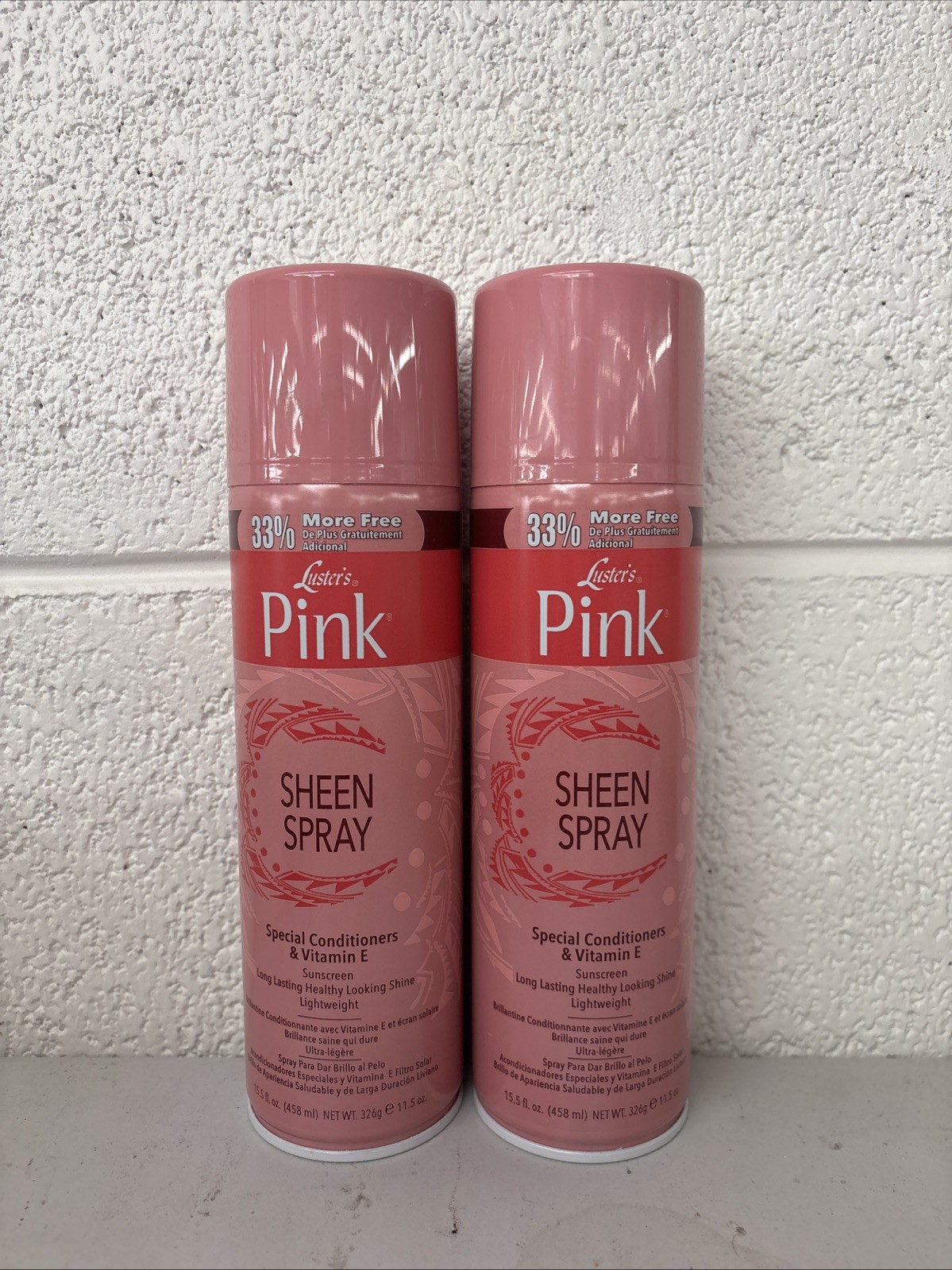 Luster's Pink Sheen Spray 15.5 Oz Each Can ( 2 Pack )