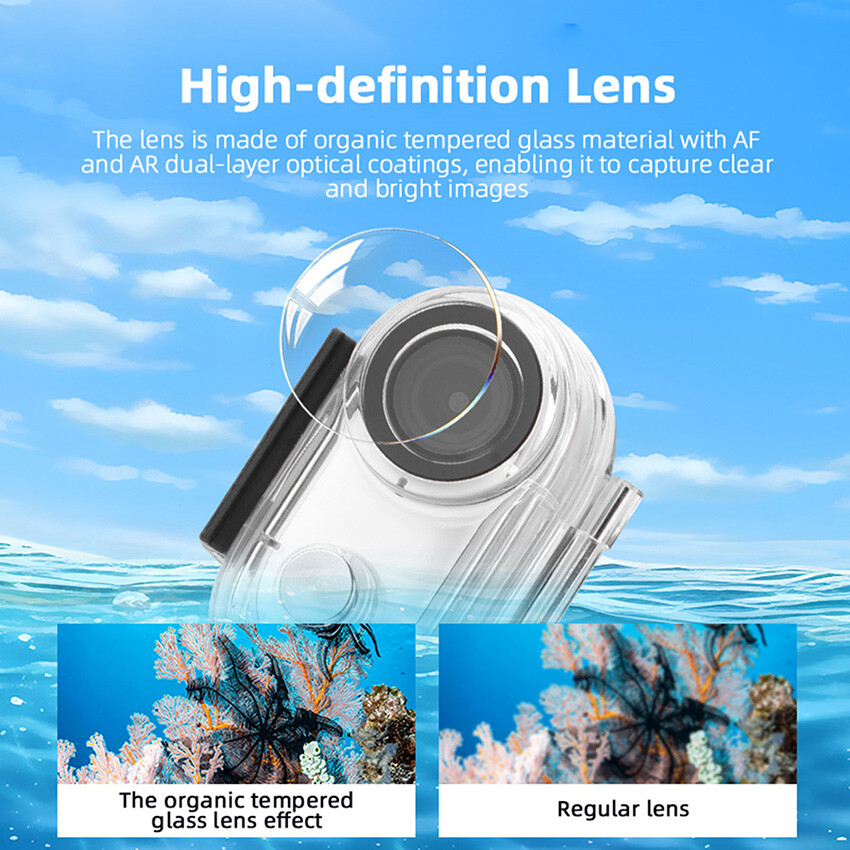For Insta360 GO 3/3S Thumb Waterproof Case Swimming Diving Protective Case