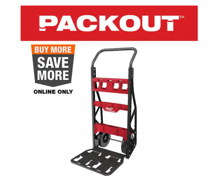 Milwaukee PACKOUT 20 in. 2-Wheel Utility Tool Cart - 48-22-8415