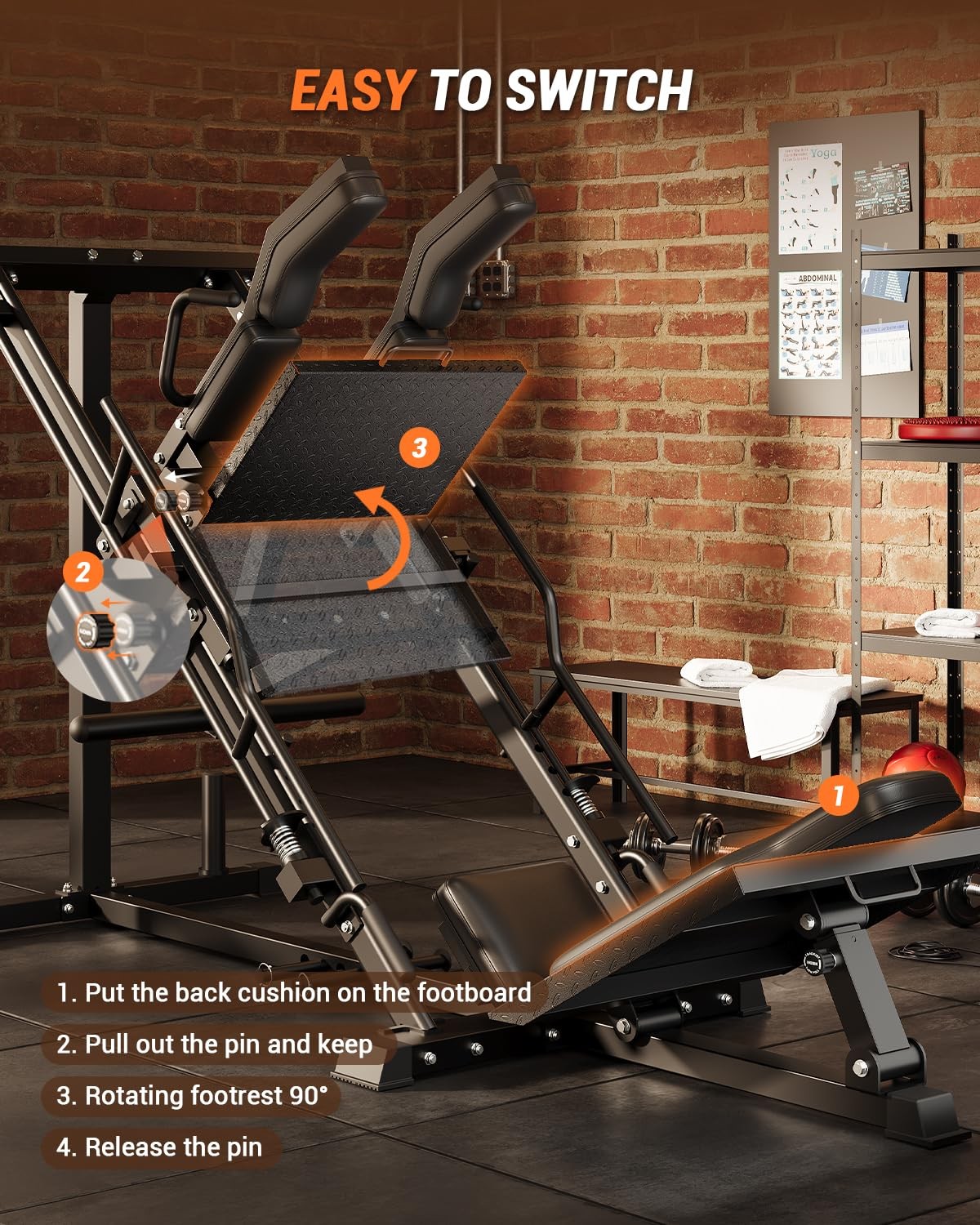 Leg Press Machines for Home Gym Professional Hack Squat Machine Workout Training