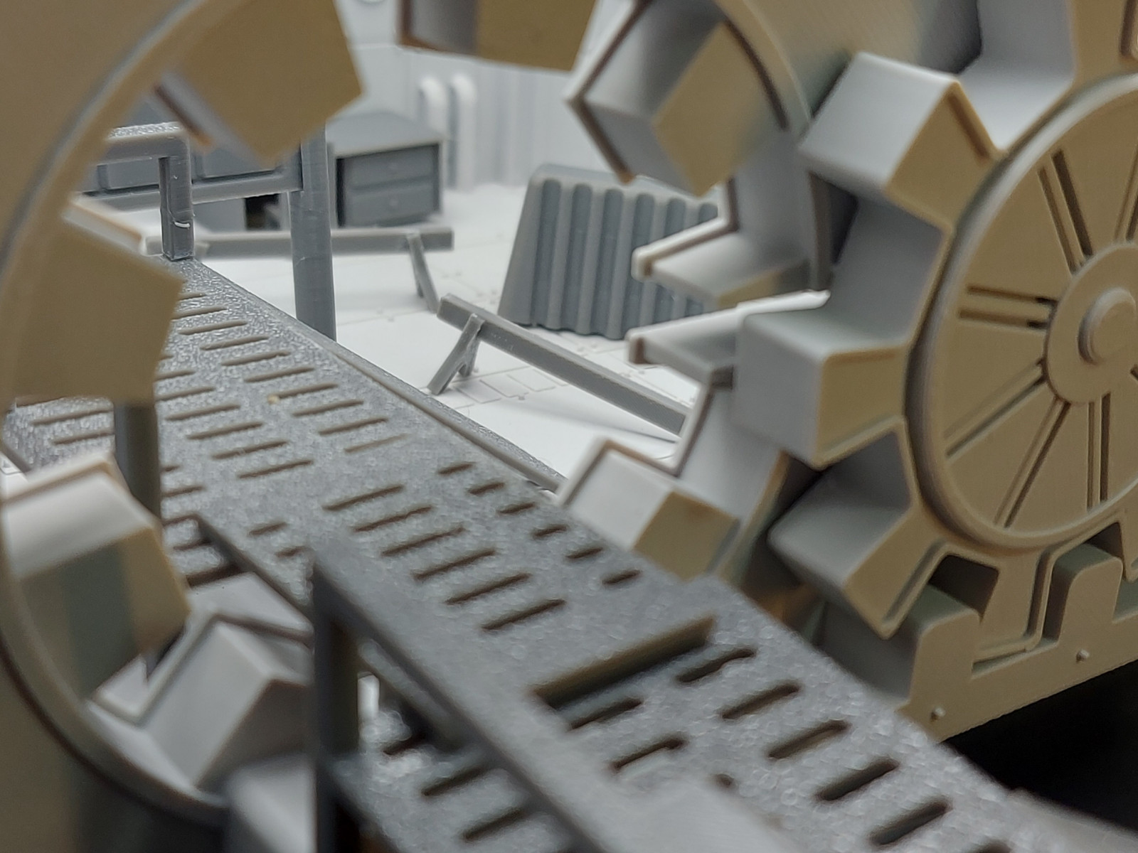 Fallout Vault Diorama Room Sci Fi Wasteland Terrain Model