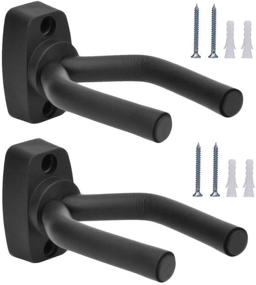 2 Pack Guitar Mount Wall Hanger Ukulele Holder Mandoline Rack with Hardware