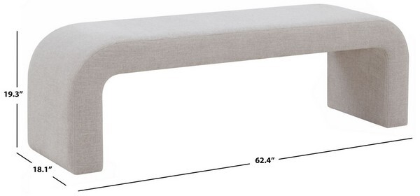Safavieh CARALYNN UPHOLSTERED BENCH, Reduced Price 2172746278 SFV5027L
