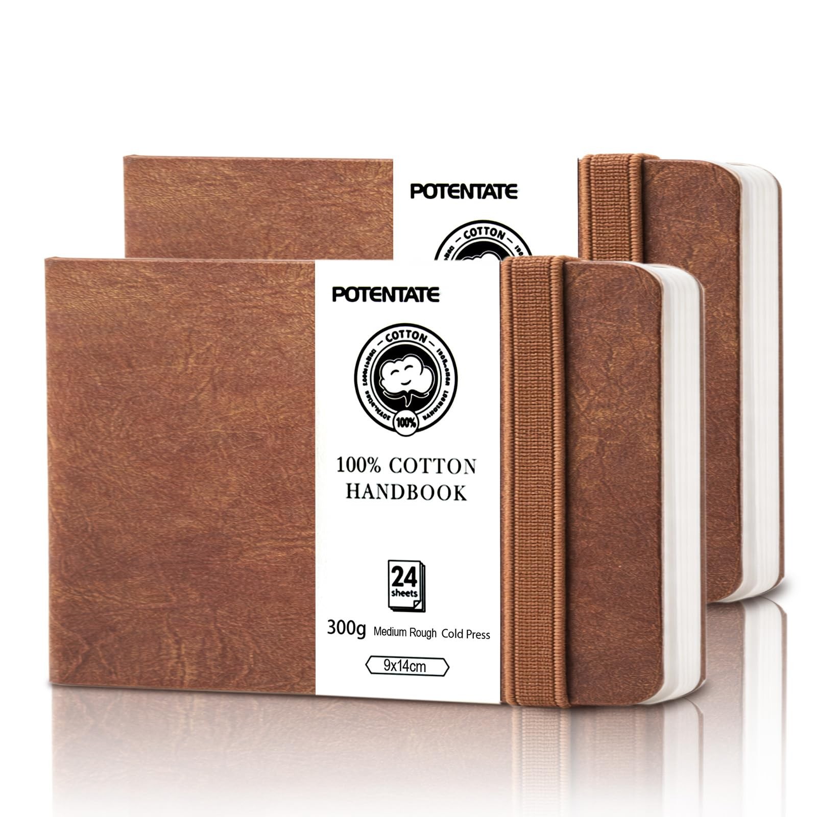 Watercolor Sketchbook - 2 Pcs Watercolor Journal 3.5 x 5.5, 140lb/300gsm Pape...