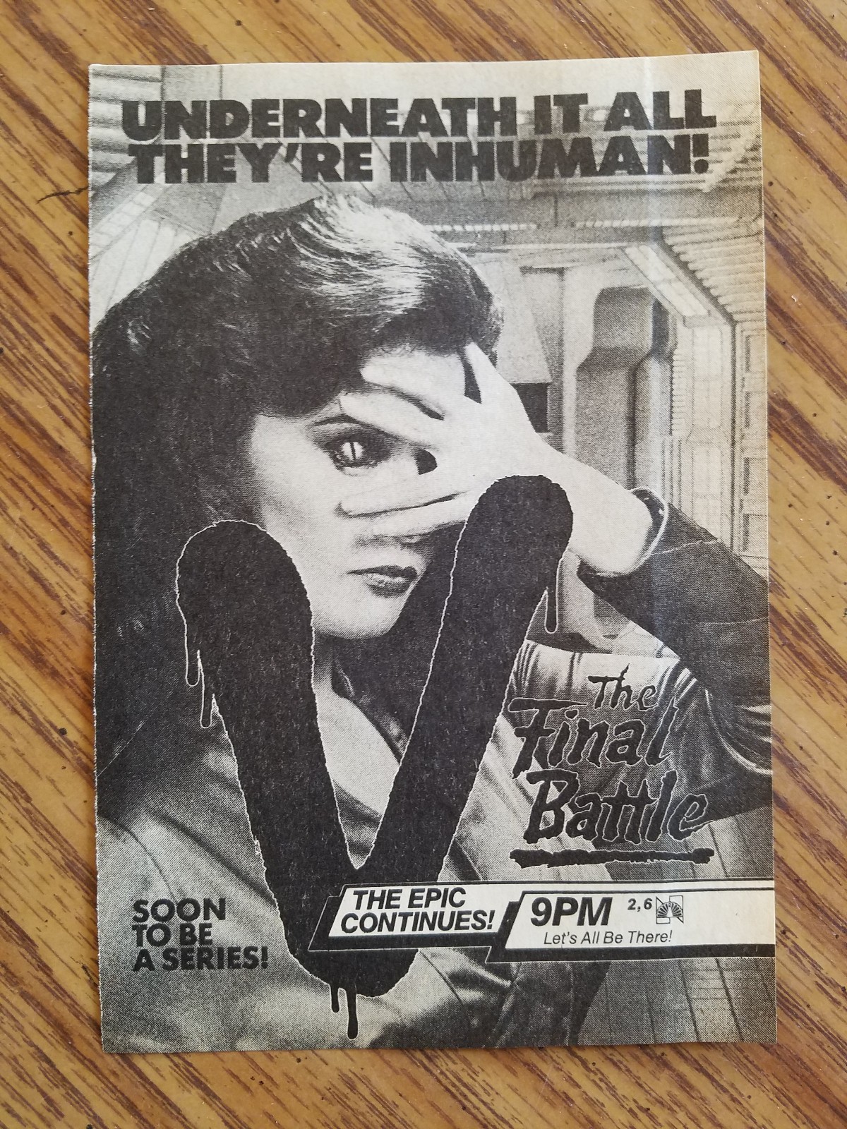 V THE FINAL BATTLE SCIENCE FICTION MAGAZINE ADVERTISEMENT PRINT AD