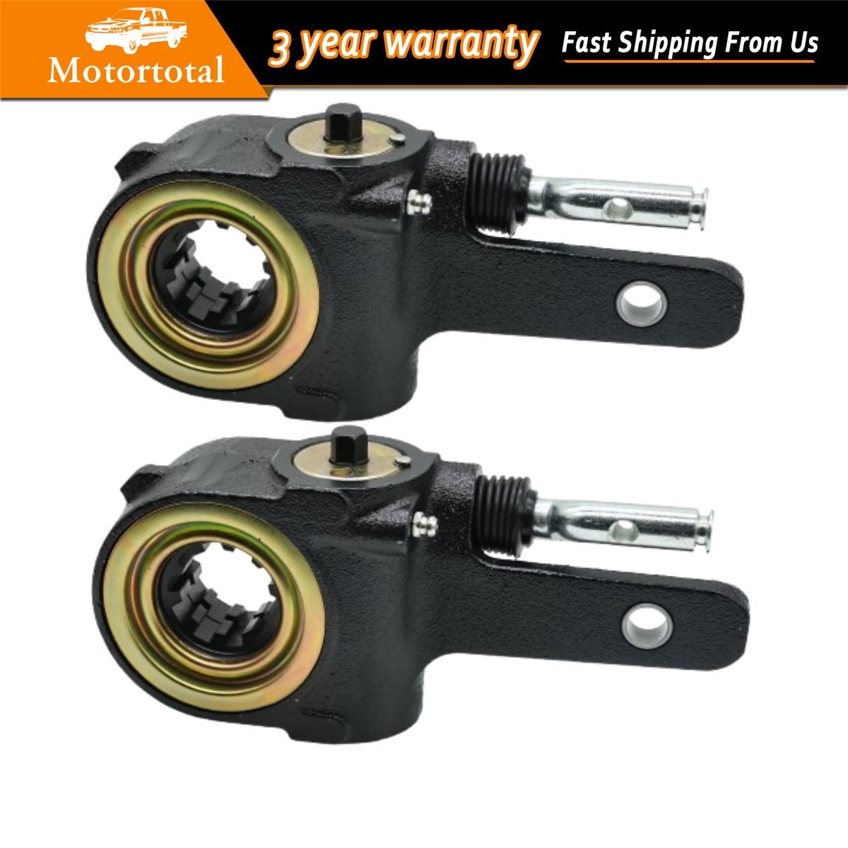 2 Pcs AS1168 Air Brake Automatic Slack Adjuster 10 Spline, 1.50 In.