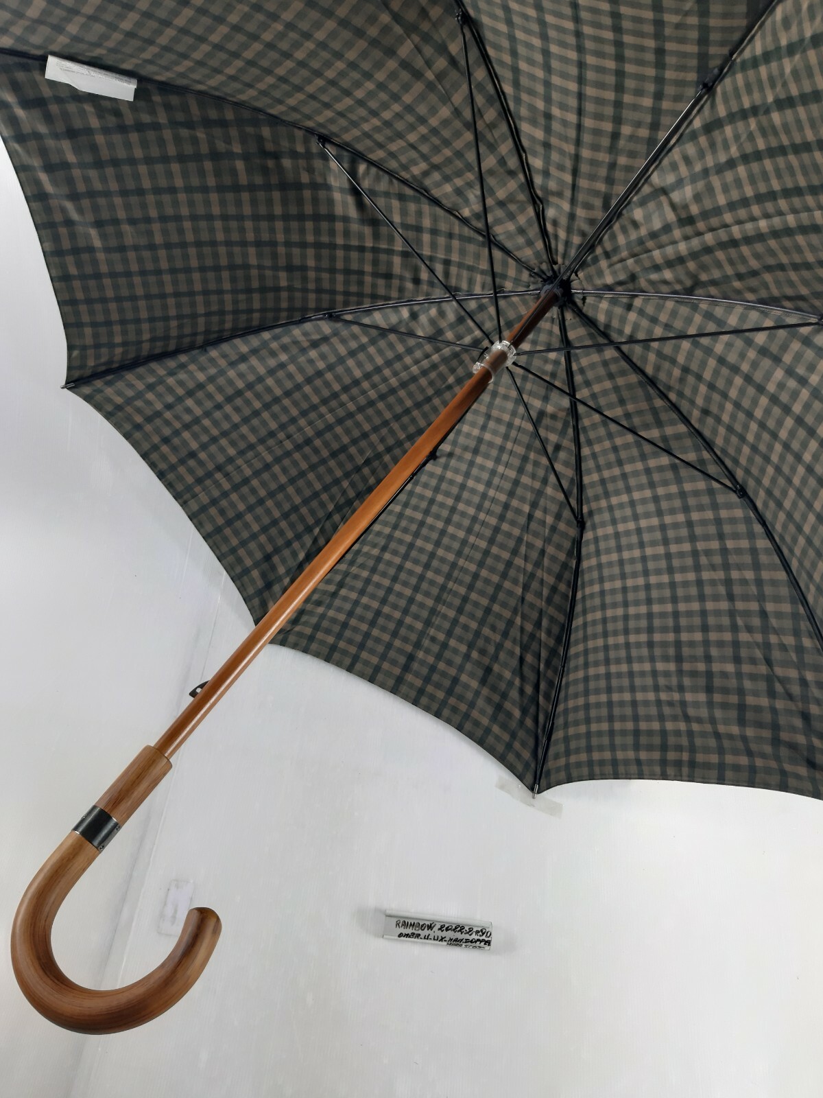 Men's Long Umbrella - Automatic - Brown - 8 Studs - 2022-3 - Rainbow