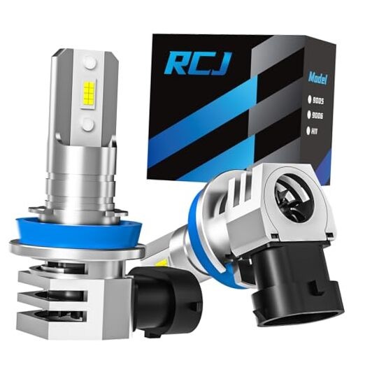 H11 Bulbs, H8/H9/H16 Fog Light 6000K with Cooling Fan, H11/H8/H9 Cool White